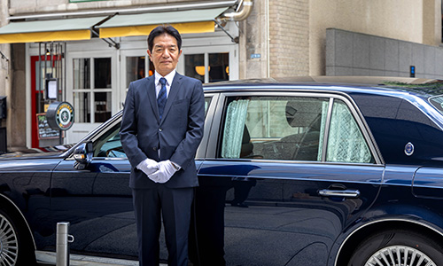 ゲストをお迎えする様子